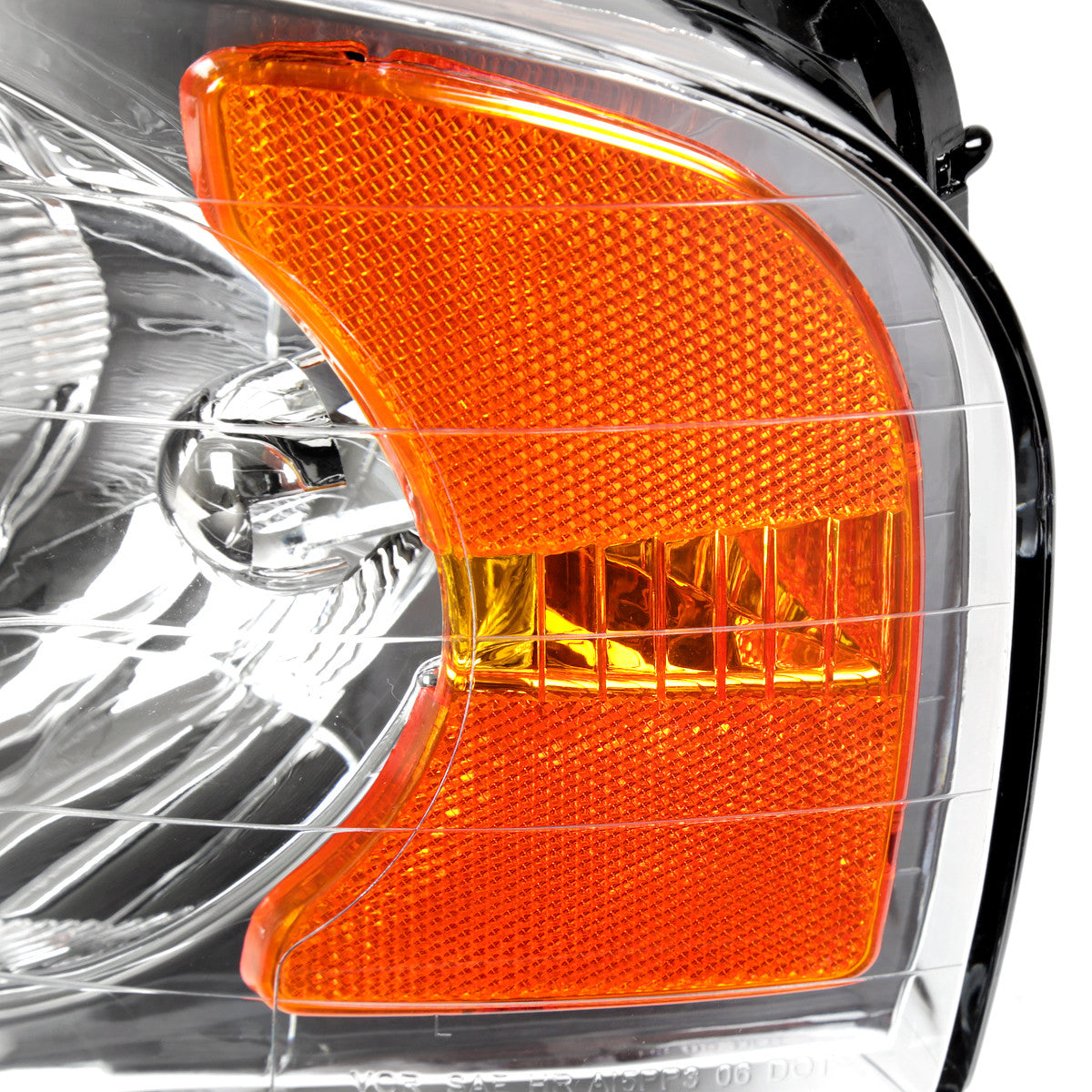 Spec-D Tuning - 2002-2005 Dodge RAM 1500/ 2003-2005 RAM 2500 3500 Factory Style Headlights (Chrome Housing/Clear Lens) - 2LH-DGP02-RS