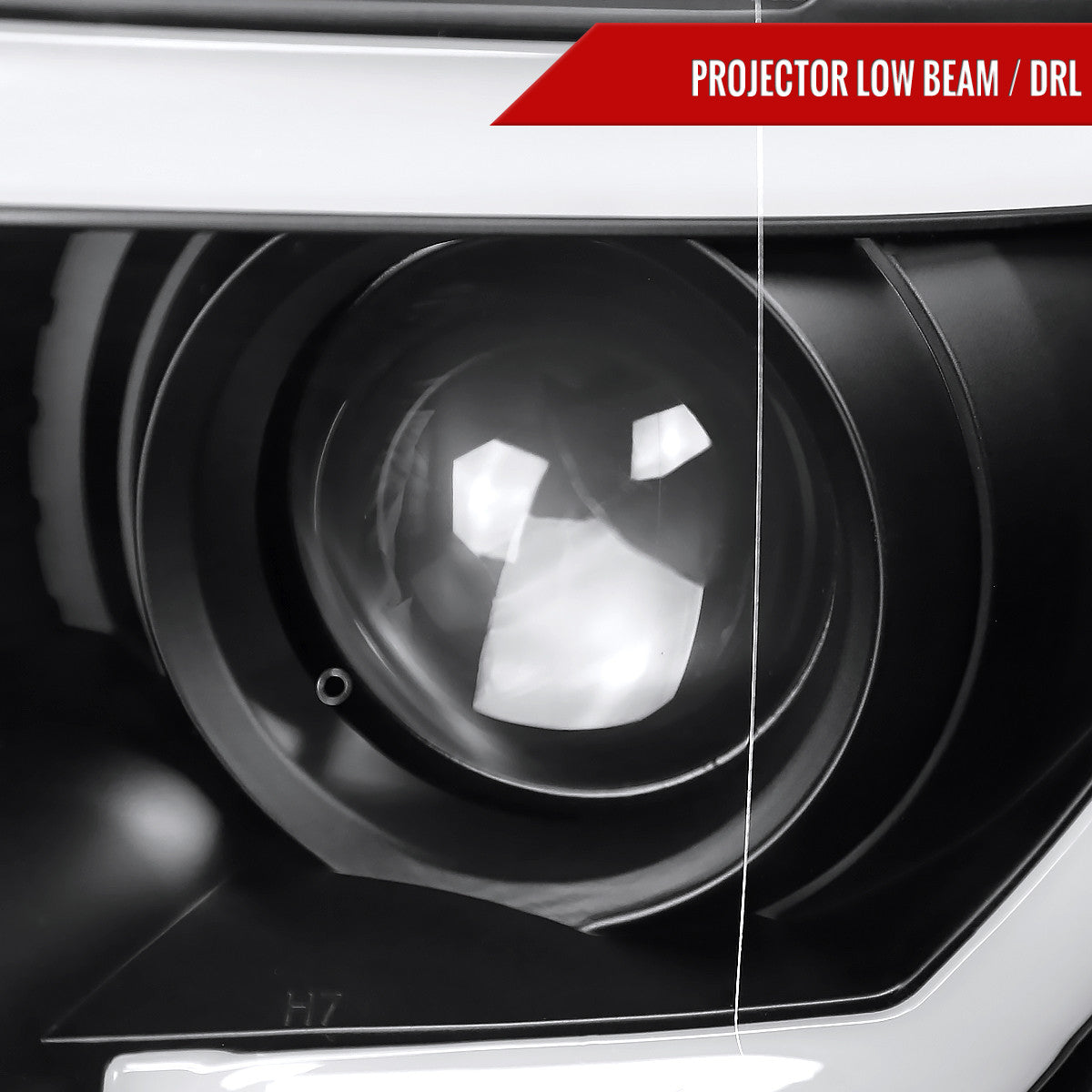 Spec-D Tuning - 2015-2017 Ford F-150 LED Bar Projector Headlights w/ Switchback Sequential Turn Signals (Black Housing / Clear Lens) - 2LHP-F15015JM-SQ-RS
