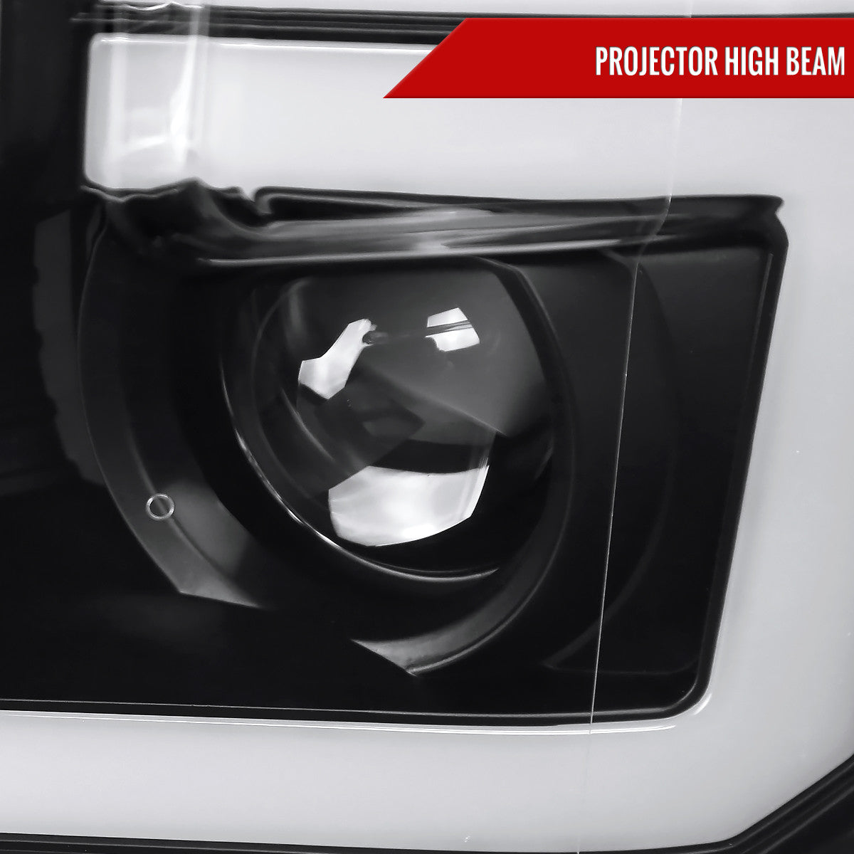 Spec-D Tuning - 2015-2017 Ford F-150 LED Bar Projector Headlights w/ Switchback Sequential Turn Signals (Black Housing / Clear Lens) - 2LHP-F15015JM-SQ-RS