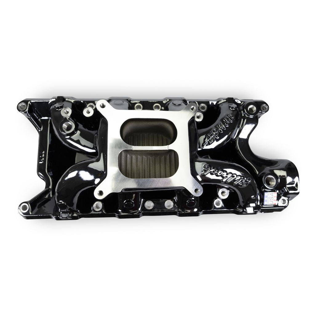 Edelbrock RPM Air-Gap Intake Manifold for Small-Block Ford - Black Plasma Finish - 7521-BP