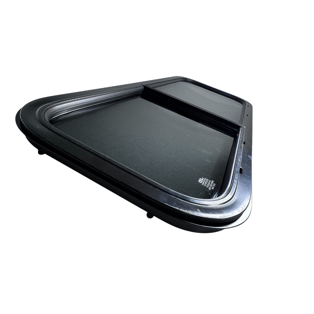S&B CRL Glass Slider Window w/ Clamp Ring (Passenger Side) for Sprinter Van Wideouts - 70-2004