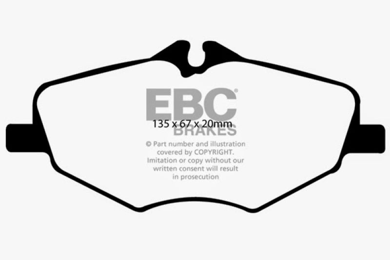 EBC 06-09 Mercedes-Benz E320 3.0 TD Yellowstuff Front Brake Pads - DP41488R