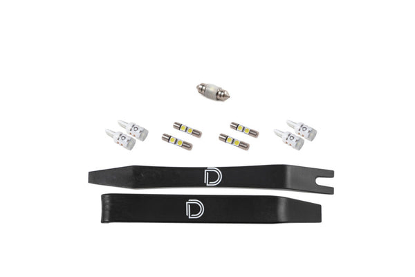 Diode Dynamics 16-23 Toyota Tacoma Interior LED Kit Cool White Stage 2 - DD0506 for 2016-2023 Toyota Tacoma - front view