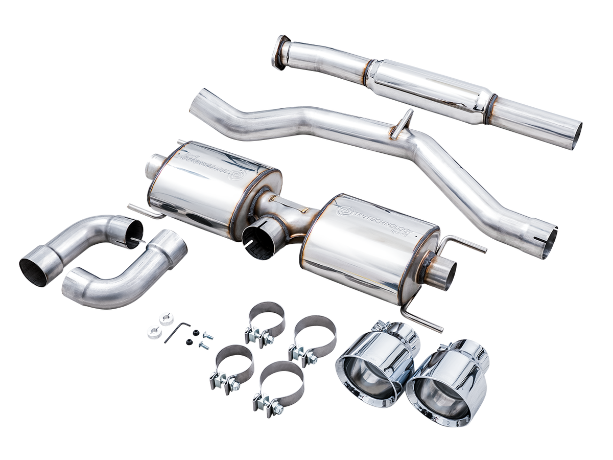 AWE Subaru BRZ/ Toyota GR86/ Toyota 86 Touring Edition Cat-Back Exhaust- Chrome Silver Tips - 3015-32486