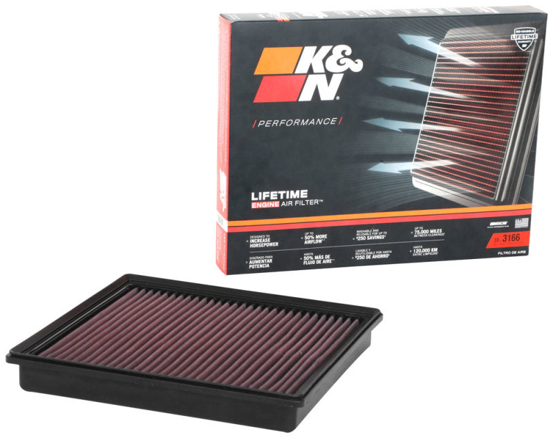 K&N 19-21 Toyota Hiace L4-2.8L F/I Drop In Air Filter - 33-3166 by K&N Engineering - detail view