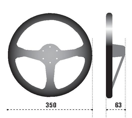 Sparco Strwhl L575 Monza Suede - 015L750SC