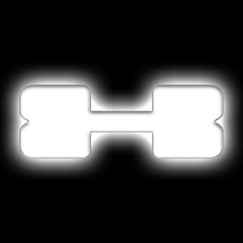 ORACLE Lighting Universal Illuminated LED Letter Badges - Matte Wht Surface Finish - X SEE WARRANTY - 3140-X-001