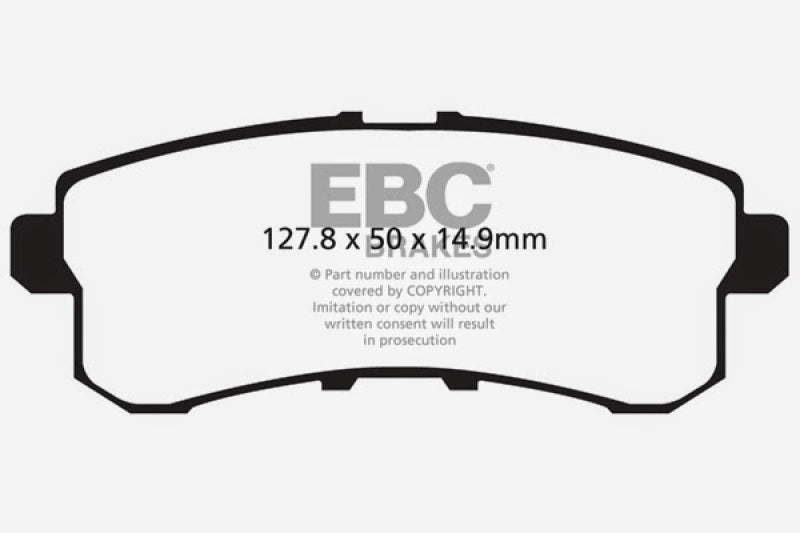 EBC 11-13 Infiniti QX56 5.6 Greenstuff Rear Brake Pads - DP61876