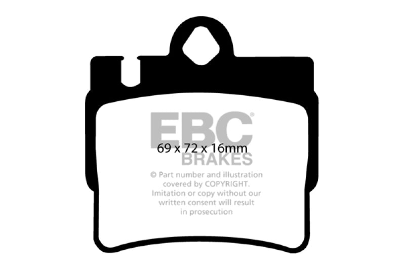 EBC 01-02 Mercedes-Benz CL55 AMG 5.5 Ultimax2 Rear Brake Pads - UD848