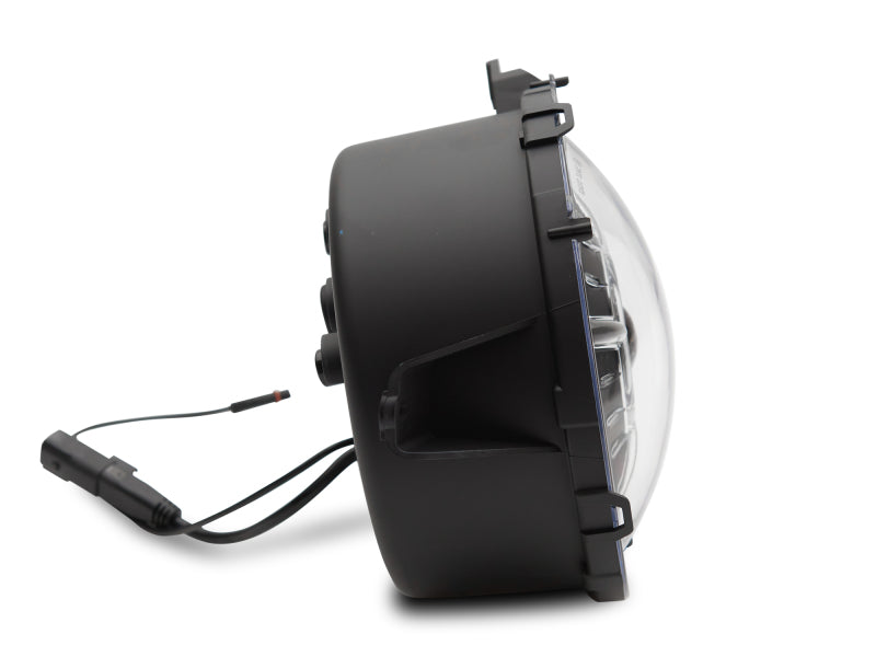 Raxiom 18-22 Jeep Wrangler JL/ JT 9-Inch LED Headlights w/ DRL and Halo- Black Housing (Clear Lens) - J137646