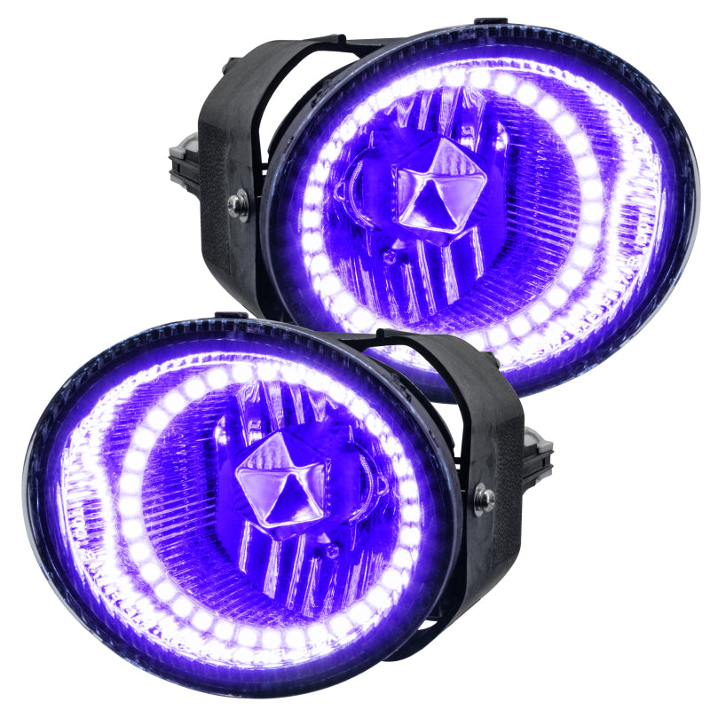 Oracle Lighting 01-02 Nissan Frontier Pre-Assembled LED Halo Fog Lights -UV/Purple SEE WARRANTY - 8904-007