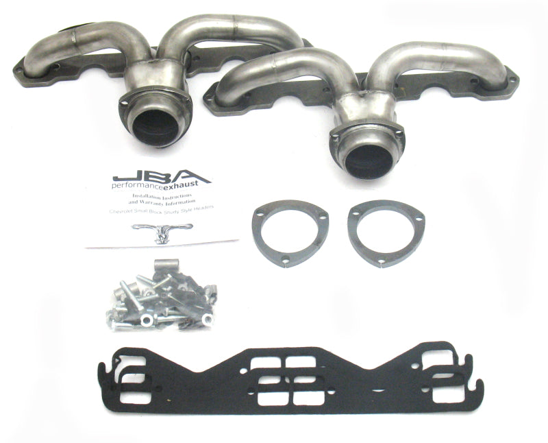 JBA 57-74 Chevrolet Corvette 265-400 SBC 1-5/8in Primary Raw 409 Tight Tuck Header - 1815S-1