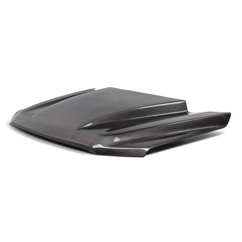 Anderson Composites 21-24 Ford F-150 Type-CJ Carbon Fiber Hood - AC-HD21FDF150-CJ by Anderson Composites - angle view