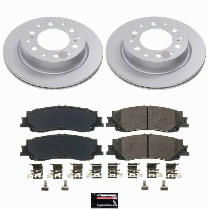 Power Stop 24-25 Toyota Tacoma Rear Z17 Coated Brake Kit - CRK9305