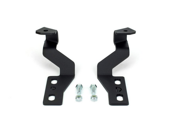 Cali Raised 03-09 Toyota 4Runner Low Profile Ditch Light Brackets Kit - Brackets Only - CR2336 - front view