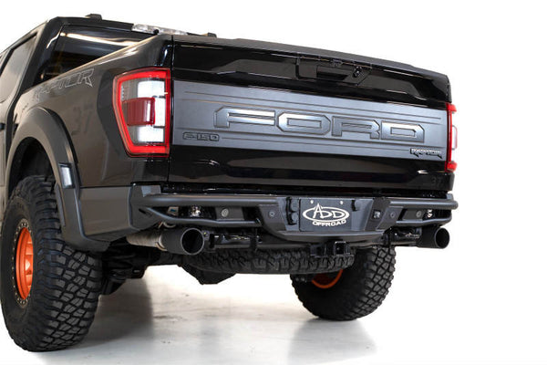 Addictive Desert Designs 21-22 Ford Raptor PRO Bolt-On Rear Bumper - R218571280103 for 2021-2025 Ford F 150 - front view