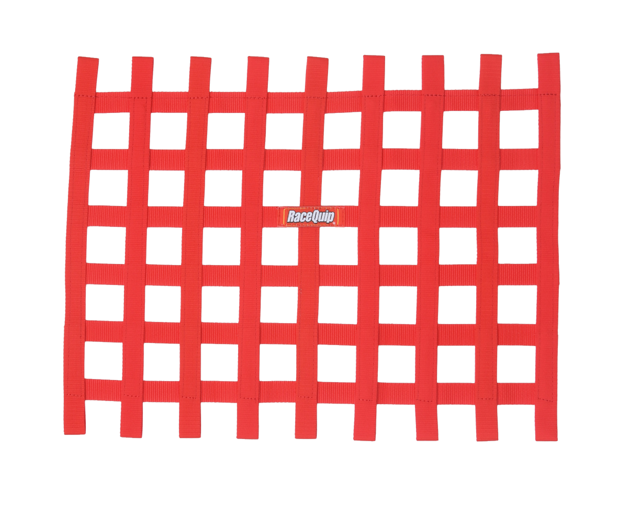RaceQuip Red Ribbon Window Net