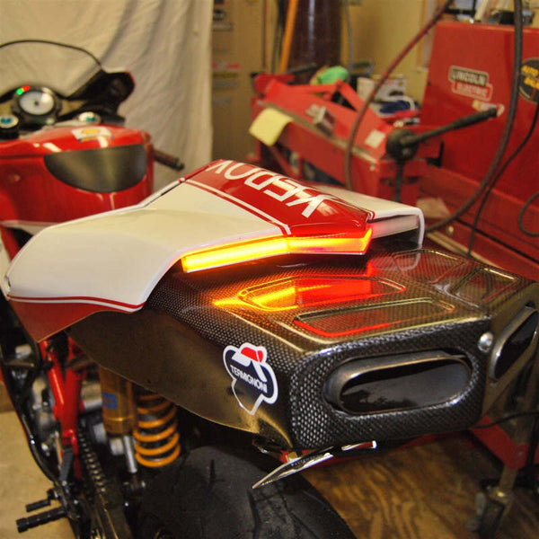 New Rage Cycles 03-06 Ducati 749 Fender Eliminator Kit w/Load EQ - 749-FE-L - front view