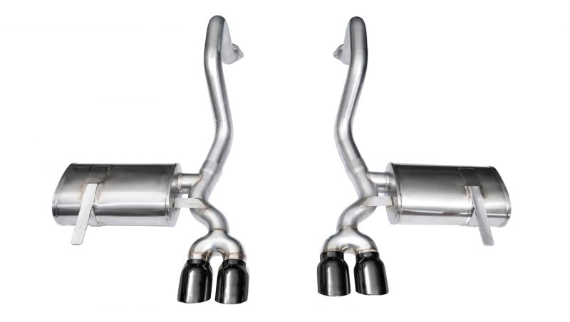 Corsa 1997-2004 Chevrolet Corvette C5 Z06 5.7L V8 Xtreme Axle-Back Exhaust w/ Black Tips - 14132BLK