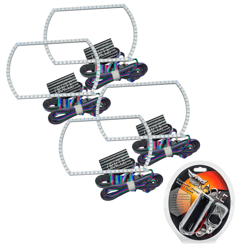 Oracle Chevrolet Silverado 07-13 Halo Kit Square Style - ColorSHIFT SEE WARRANTY - 2358-330