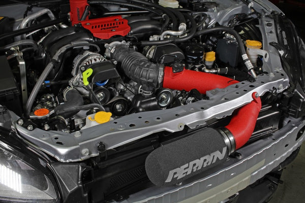 Perrin 22-23 Subaru BRZ/GR86 Cold Air Intake - Red - PSP-INT-335RD by Perrin Performance - front view