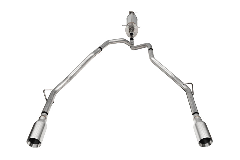 Corsa  25-26 Ram 2.5in Stainless Steel Sport Cat-back Dual Rear Exit 5.0in Polished Tip - 21309