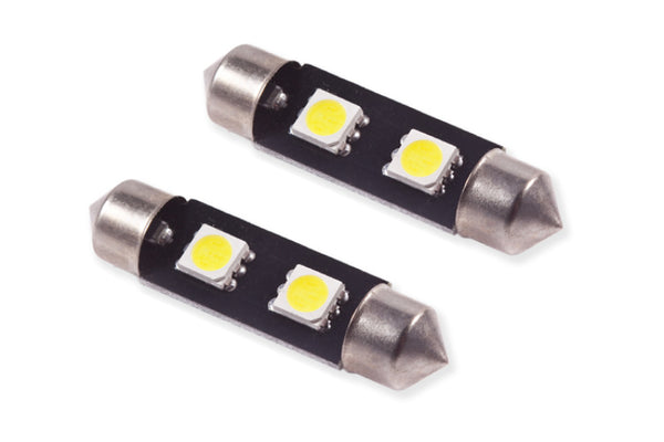 Diode Dynamics 39mm SMF2 LED Bulb - Cool - White (Pair) - DD0092P for 2003-2016 Chevrolet Express 2500 - front view