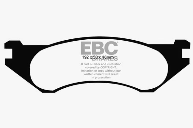 EBC 98-02 Dodge Ram Van B1500 Ultimax2 Front Brake Pads - UD758