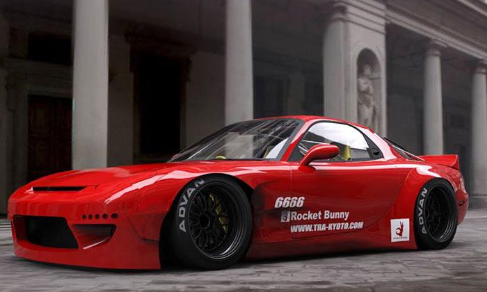 GReddy 92-02 Mazda RX-7 Rocket Bunny FD3S Duck-Tail Wing V2 - 17040216