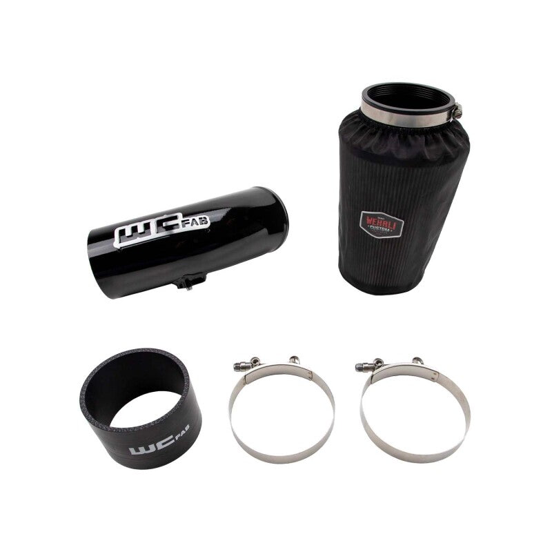 Wehrli Cummins High Mount 2nd Gen Swap 4in Intake Kit - Bengal Grey - WCF100440-BG
