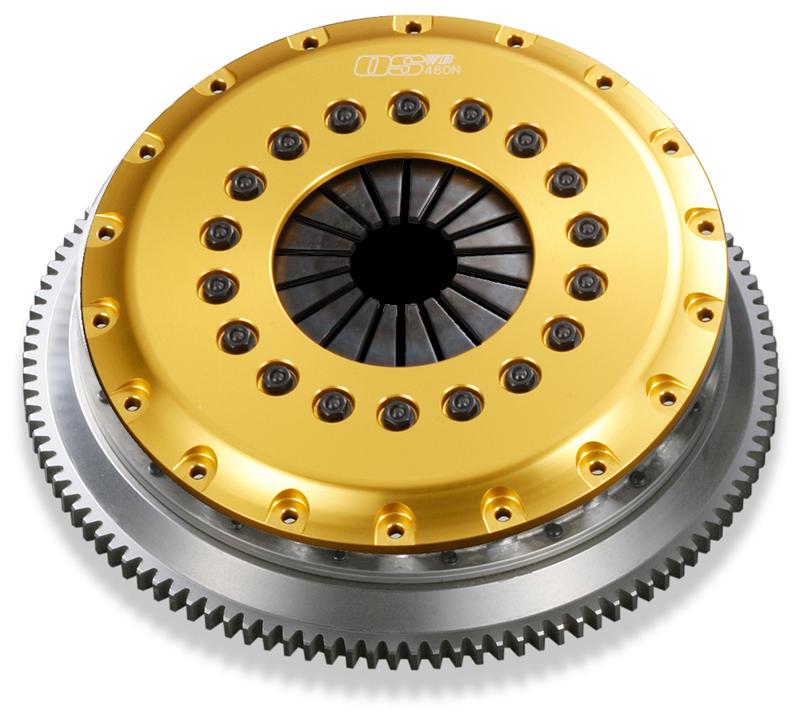OS Giken Nissan 350Z VQ35DE:NEO R Series Triple Plate w/Floating Center Hub Clutch - NS111-CH5 - front view