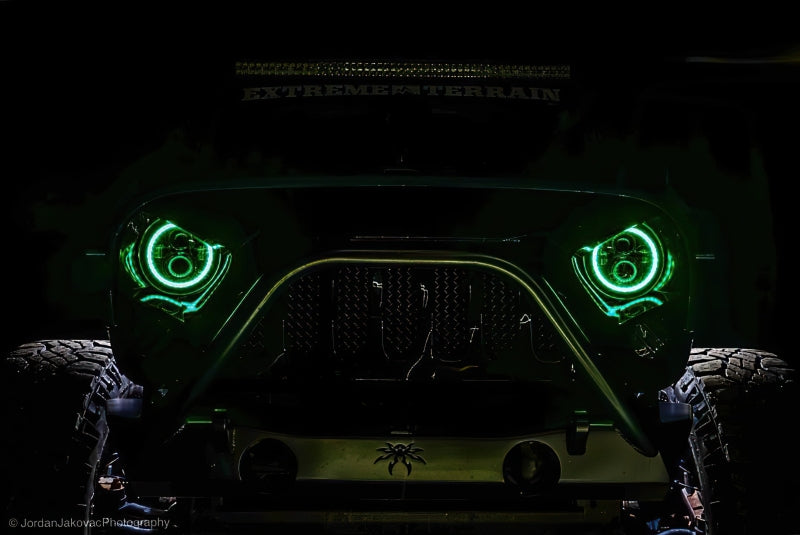Oracle 7in High Powered LED Headlights - Black Bezel - Dynamic - Dynamic SEE WARRANTY - 5769-332