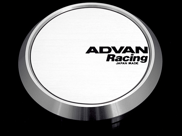 Advan 63mm Flat Centercap - White/Silver Alumite - V2389 by Advan
