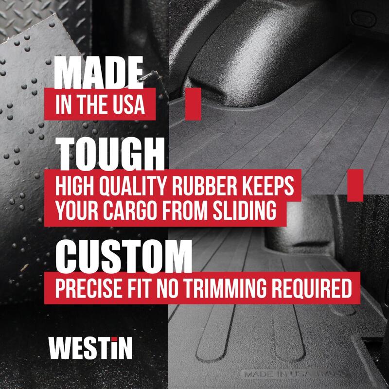 Westin 2015-2018 Ford F-150 (8ft Bed) Truck Bed Mat - Black - 50-6375