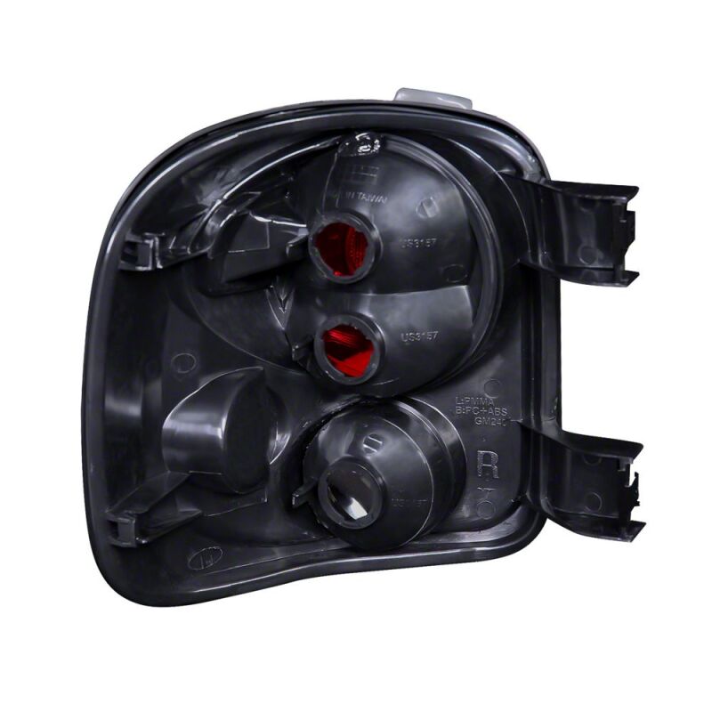 Raxiom 99-02 Chevrolet Silverado 1500 Stepside Axial Series Tail Lights- Black Housing- Clear Lens - S112709 - close-up view