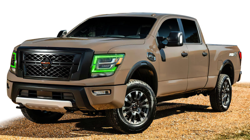 Oracle 21-22 Nissan Titan RGB+W Headlight DRL Upgrade - ColorSHIFT w/ Simple Controller SEE WARRANTY - 1463-504