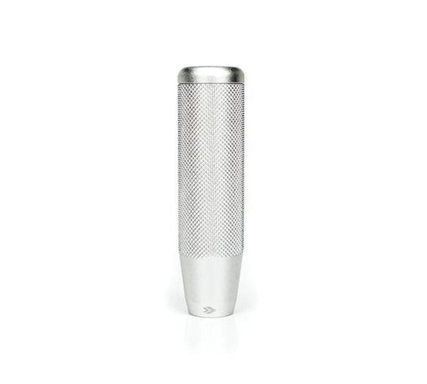 NRG Shift Knob Knurl Hidden Gem Short Silver - SK-800SL - front view