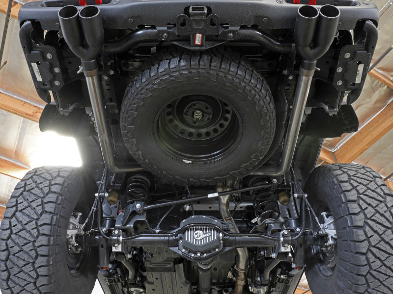 aFe Vulcan Series 3in 304SS Cat-Back 21 Jeep Gladiator V6-3.0L (td) - Dual Polished Tip - 49-38095-P