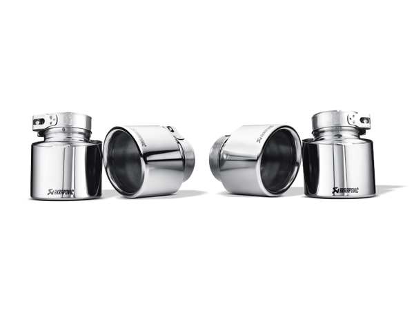 Akrapovic 09-14 BMW X5M (E70) Tail Pipe Set (Titanium) - TP-T/P/2 for 2010-2014 BMW X6 - front view