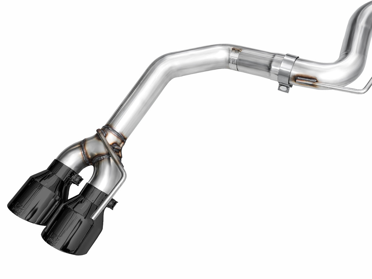 AWE 2024 Ford Mustang Dark Horse S650 RWD Track Edition Catback Exhaust w/ Quad Diamond Black Tips - 3020-43375