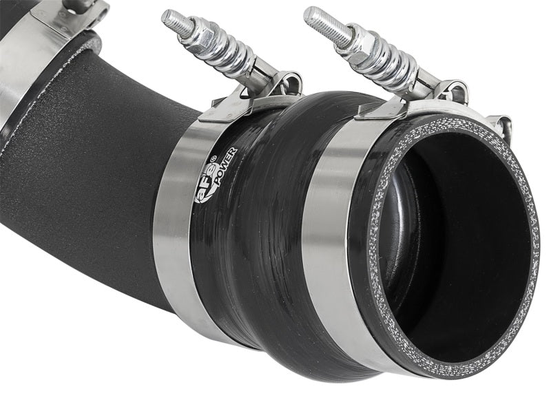 aFe Bladerunner Intercooler Tube Hot Side 3in 17-18 GM Diesel Trucks V8-6.6L (td) L5P - Black - 46-20338-B