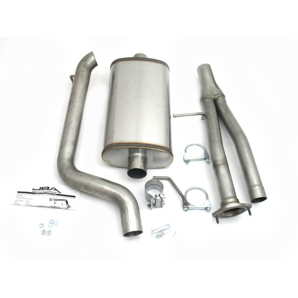 JBA 03-06 Hummer H2 6.0L 409SS Single Rear Exit Cat-Back Exhaust - 40-3023 for 2003-2006 Hummer H2 - front view