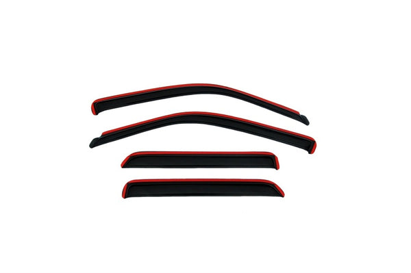 AVS 07-10 Chrysler Sebring Ventvisor In-Channel Front & Rear Window Deflectors 4pc - Smoke - 194458 for 2007-2010 Chrysler Se
