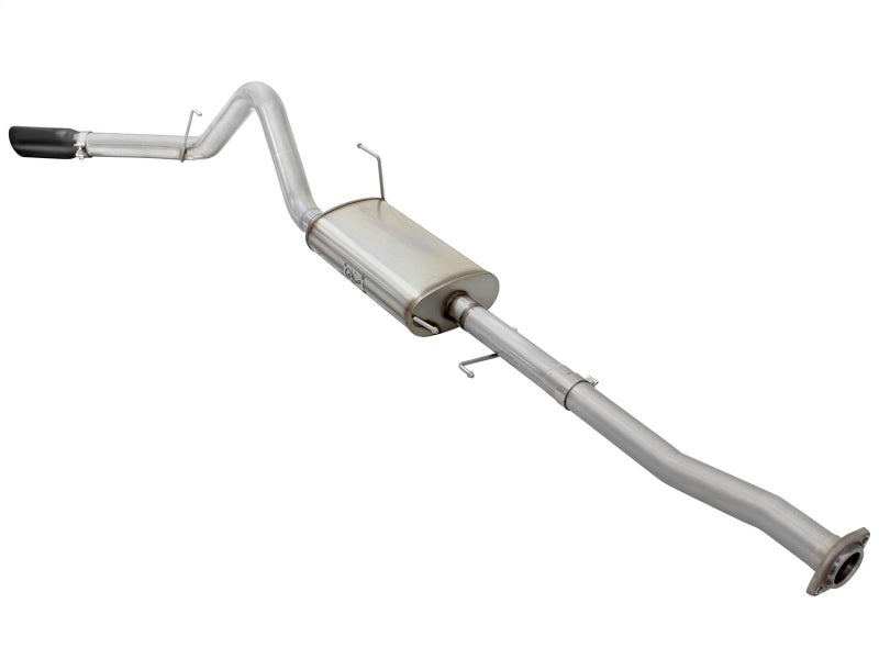 aFe MACHForce XP SS Exhaust 3in to 3.5in Cat-Back w/ Black Tip 15 Ford F-150 EcoBoost V6 2.7/3.5Ltt - 49-43068-B