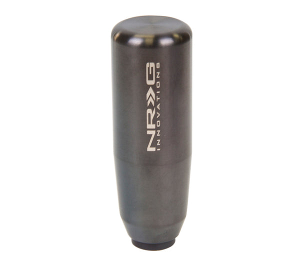 NRG Universal Short Shifter Knob - 3.5in. Length / Heavy Weight .85Lbs - Black Chrome - SK-450BC - front view