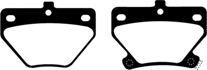 EBC 02-08 Pontiac Vibe 1.8 GT Ultimax2 Rear Brake Pads - UD823 for 2003-2008 Pontiac Vibe - front view