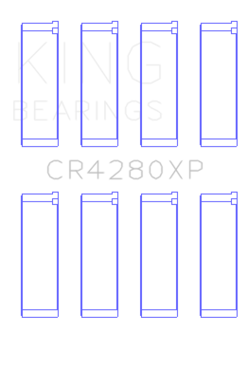 King Subaru WRX/STi EJ20/EJ22/EJ25 48mm Rod (Size +0.25) Performance Rod Bearing Set - CR4280XP0.25