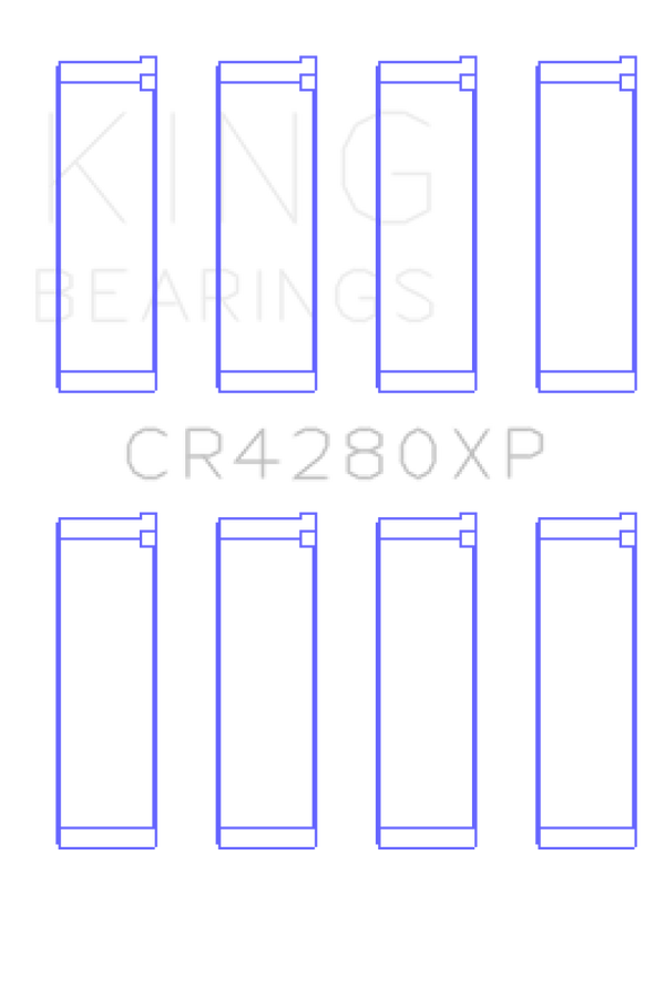 King Subaru WRX/STi EJ20/EJ22/EJ25 48mm Rod (Size +.025) Performance Rod Bearing Set - CR4280XP.026