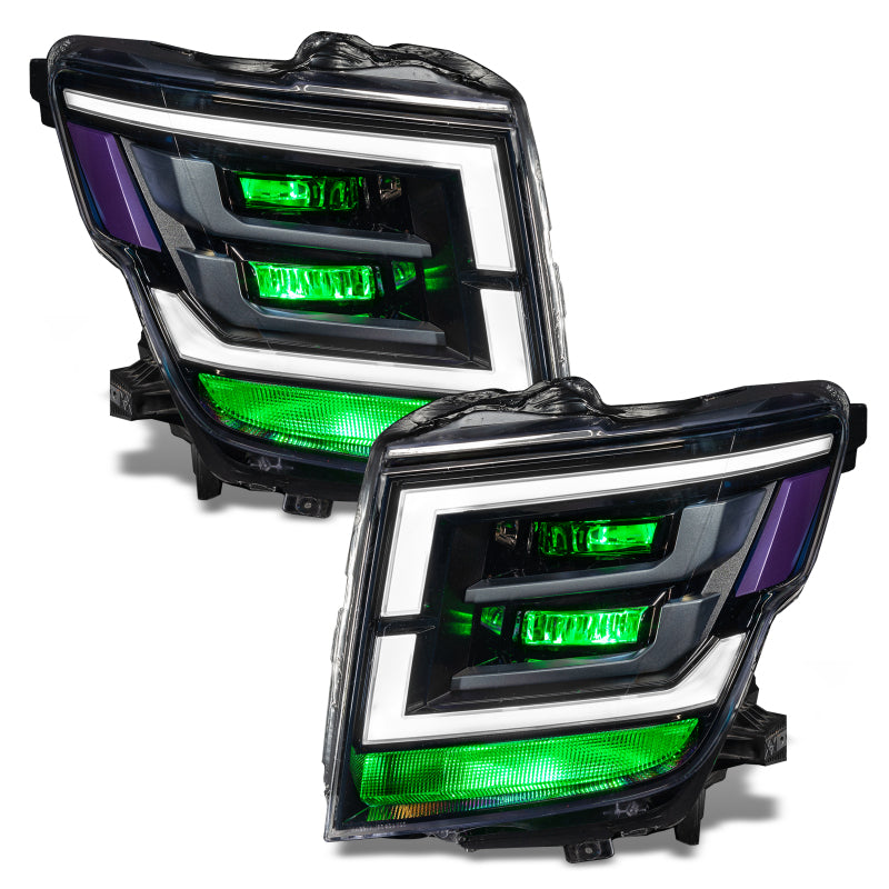 Oracle 21-22 Nissan Titan Demon Eye RGB Headlight Upgrade Kit - ColorSHIFT w/o Cntrl SEE WARRANTY - 1464-334