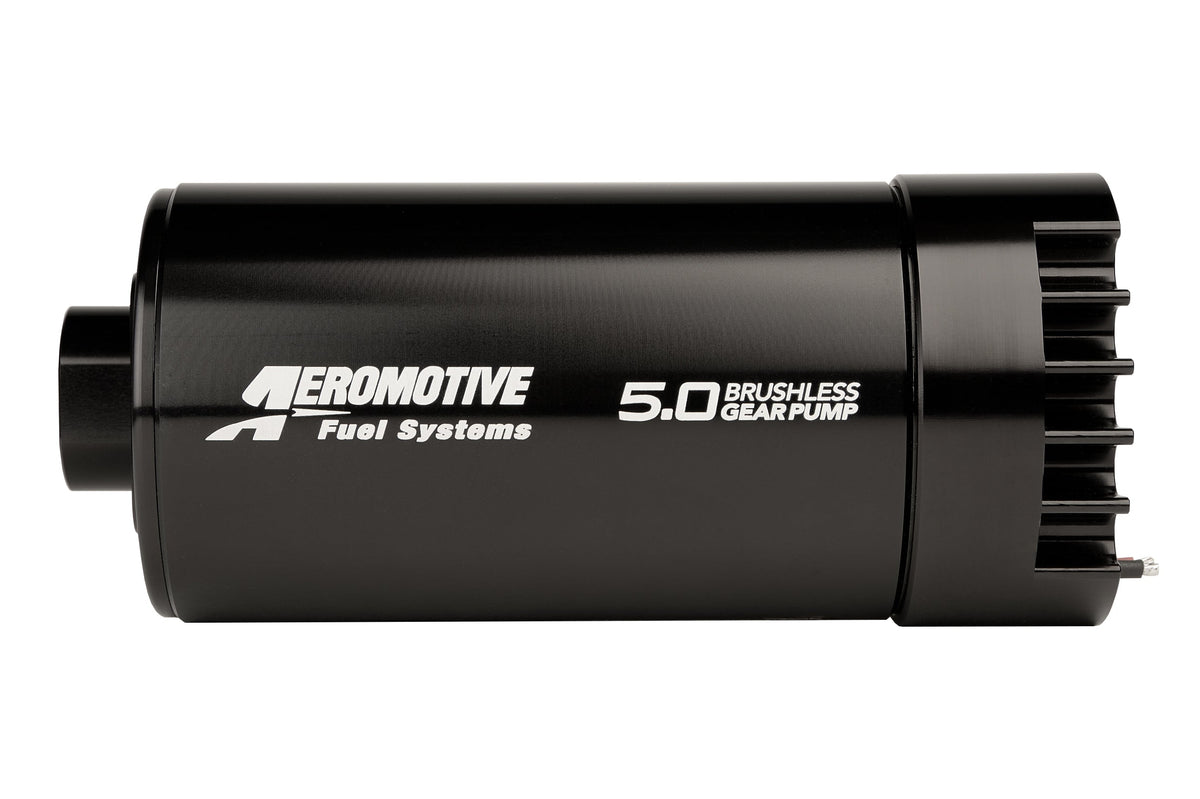 Aeromotive Variable Speed Controlled Fuel Pump - Round - In-line - Brushless Spur 5.0 - 11192